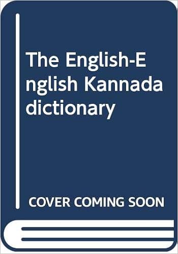 The English English Kannada Dictionary Augarde A J Amazon Com Books