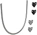 Securitron - TSBC Door Cord with Gray/Black Caps and 18