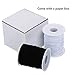 Outus Elastic String for Bracelets Making,2 Rolls 0.8 mm Bracelet String Elastic Total 109 Yards,Sturdy Stretchy Cord for Jewelry Making,Necklaces(Black and White)