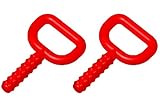 Chewy Tubes Super Chew Knobby, 2 Pack, Red