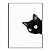 Catnew 3Pcs Cute Black Cats Canvas Frameless Painting Murals Wall Art Home Room Caft Decor Gift Size 3040cm