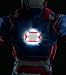Disguise Marvel Iron Man Movie 3 Iron Patriot Boys Muscle Light Up Costume, 10-12