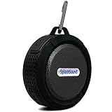 Splashsound Shower Speaker - Waterproof Bluetooth Shower Speaker with Suction Cup, Hanging Clip and Micro SD Card Slot – Clear 5W Audio Output - By OLIVIA &amp; AIDEN