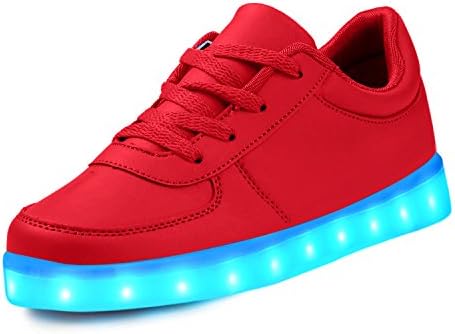 LeKuni LED Shoes 2017 Upgraded Light Up System 7 Colors Light Up Low Top&High Top Trainner for Boys,Girls,Man,Women