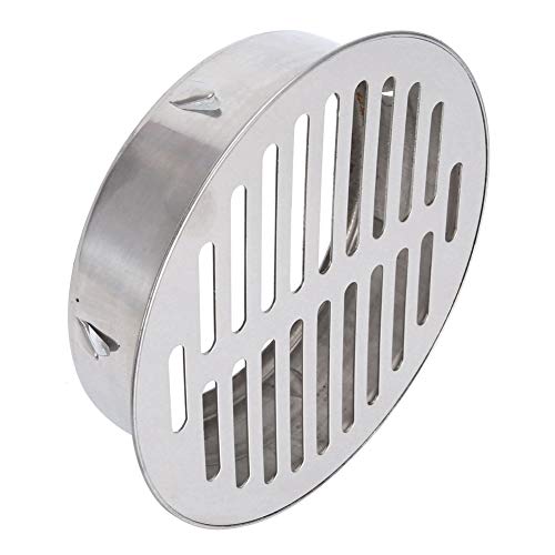 Mumusuki Stainless Steel Balcony Roof Drain Outdoor Large Displacement Anti-blocking Floor Drain for Outdoor Yard Use(160 Flat Mouth)