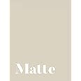 Matte: A Decorative Book │ Perfect for Stacking on Coffee Tables & Bookshelves │ Customized Interior Design & Home Decor (Dot Grid Interior - Beige)