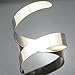 RechicGu Egypt Cleopatra Swirl Snake Upper Arm Cuff Armlet Armband Bangle Bracelet (Silver)