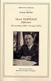 Henri Hoppenot: Diplomate (25 octobre 1891-10 août 1977) (Diplomatie et histoire) (French Edition) by 