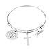 REEBOOOR Christian Bracelet,Faith Bracelet, Let Your Faith be Bigger Than Your Fear Gift for Her ……