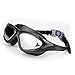 EveShine Premium Big Frame Competition Swim Goggles with Free Protective Case Pro Clear Lens & Wide-Vision Swimming Goggles with UV and Anti Fog Protection for Adult Youth Men Women
