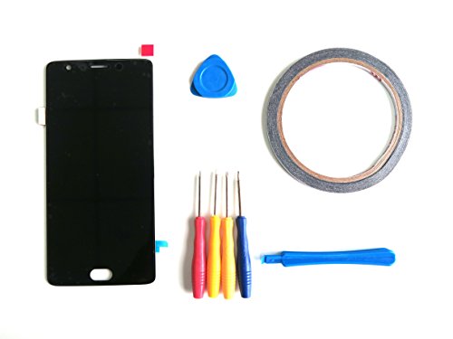 goodbaoyin LCD Display +Touch Screen Digitizer Replacement for OnePlus Three 3 A3000 A3003+ Tools (Double-Sided Adhesive is Also Included)