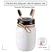 Mason Jar Bathroom Accessories Lids Set(4pcs) - Jar Not Included - Soap Dispenser,Toothbrush Holder,and Apothecary Storage Jars Lids for Regular Mouth Mason Jars - Rustproof Stainless Steel，Bronze