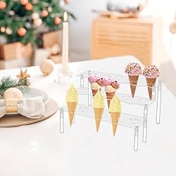 ELEGICKLIP 15 Holes Cupcake Stand- Ice Cream Cone
