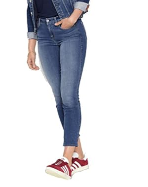 7 for All Mankind b(air) Denim Kimmie Crop in Sunset