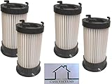 Casa Vacuums 4 Eureka DCF-4 DCF-18 Washable & Reusable Long-Life Vacuum Filter Bundle Supply kit; Replaces Eureka GE DCF1 DCF4 DCF18 Part # 62132 63073 61770 3690 18505 28608-1 28608B-1