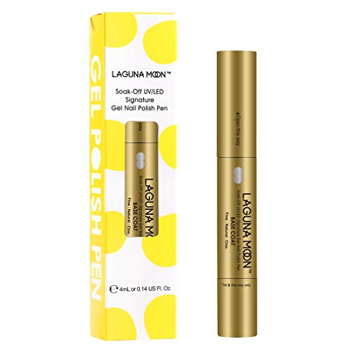 Lagunamoon Gel Nail Polish Base Coat and No Wipe Top Coat Gel Polish Pen (Base Coat) - Thumbnail 5