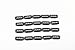 Snap Clips for Clip in Hair Extensions U-shape with soft rubber 6 Teeth Stainless Steel Material 20 Pcs/pack Large Size Blackthumb 2