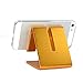 Ctronics Portable Cell Phone Stand Holder for Tablets, E-readers and Smartphones Durable Aluminum Mount Compatible for Apple iPhone 6 Plus 5S 5C 5 4S 4 3 3GS iPod - Golden