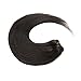 Lovbite Human Hair Clip in Extensions Double Weft 14Inch 100g 7Pcs Clip in Human Hair Extensions Straight Real Hair Natural Black Clip in Hair Extensions Grade 8A 16Clips ins for Women