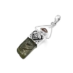 atharv JEWELS 925 Sterling silver Natural Moldavite