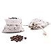 Amariver 24 Pcs Cute Cat Burlap Drawstring Bag Double Drawstring Linen Bags Reusable Linen Pouches, Perfect for Jewelry Pouch, Wedding Birthday Parties Favor, Gift/Candy Bags, Set of 24