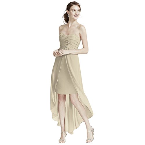 cinnamon color bridesmaid dresses S / With Slit Cinnamon Heaven V-Neck Bridesmaid Dress  Warm Rustic Maxi Gown