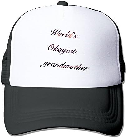 Fjwriog World's Okayest Grandmother Rock Climbing Classic Cotton Hat Adjustable Plain Cap Black