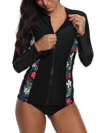 Camiseta de manga larga con cremallera frontal para dama UPF 50+