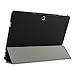 kwmobile Case Compatible with Samsung Galaxy TabPro S W700 / W703 - PU Leather Smart Cover Protective Tablet Case with Stand - Black