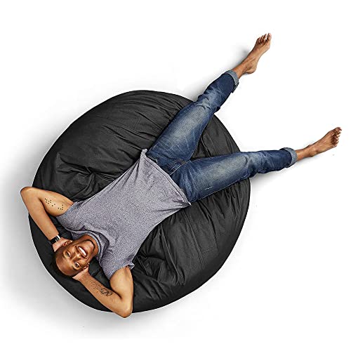 Big Joe Fuf Large Foam Filled Bean Bag Chair with Removable Cover