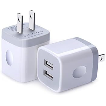 Usb Wall Charger Fivebox 2pack Dual Port 21a Wall Charger Brick Base Adapter Charging Block Charger Cube Plug Charger Box For Iphone X66s78