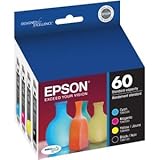T060120BCS T060120-Ink Jet Printer Cartridges(4 Pack ) for, Stylus Color Color C88, Cx3800, Cx3810, Blk/Cyan/Yellow/Magenta