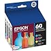 T060120BCS T060120-Ink Jet Printer Cartridges(4 Pack ) for, Stylus Color Color C88, Cx3800, Cx3810, Blk/Cyan/Yellow/Magenta