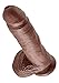 Pipedream King Cock with Balls, Brown, 8 Inch