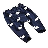 Lovely Baby Boys Girls Cartoon Whales Print Pants