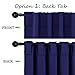 NICETOWN Vertical Blinds Window Curtain Panels - (Royal Blue Color) 52 by 84 inches, Set of 2 Panels, Energy Saving Blackout Curtains for Nursery