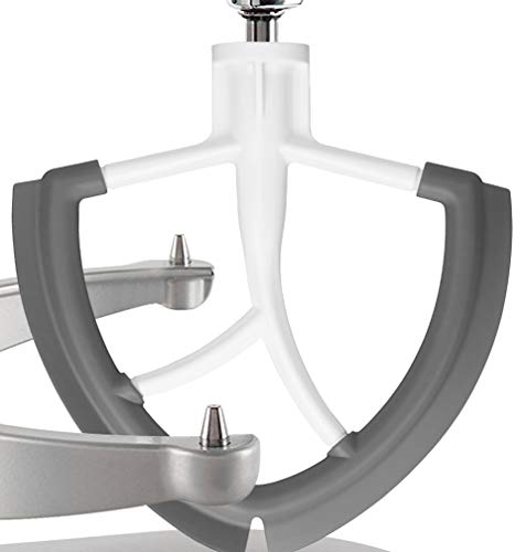 Flex Edge Beater fit KitchenAid Bowl-Lift Stand Mixer 6 quart-Coated Flat beater blade with silicone edges-Useful Mixer Accessory By Gvode