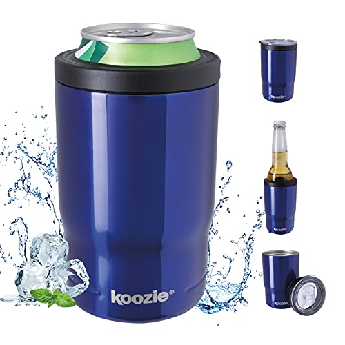 KOOZIE Stainless Steel Triple 3in1 Can Cooler, Bottle or Tumbler with