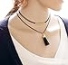 Adorable Women's Hot Sexy Black Lace Multi Layers Tattoo Choker Necklace 2pcs Set Vintage Lolita Necklace