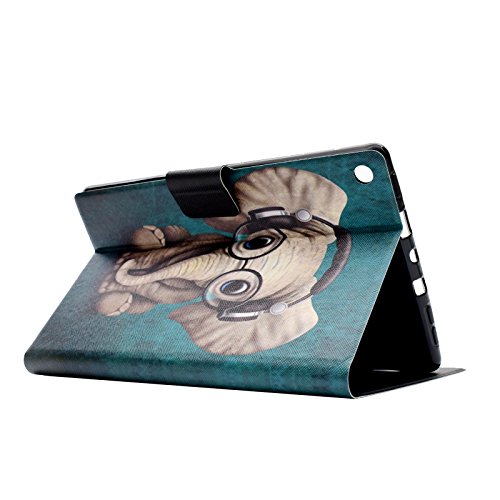 HD 8 Case - LittleMax(TM) [Cards Holder] Ultra Slim Lightweight Thin PU Leather Stand Flip Case Cover with Auto Sleep/Wake for Amazon Kindle Fire HD 8" 6th & 7th Generation -# Elephant - Thumbnail 5