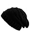 NYFASHION101 Oversized Baggy Slouchy Thick Winter Beanie Hat, Black