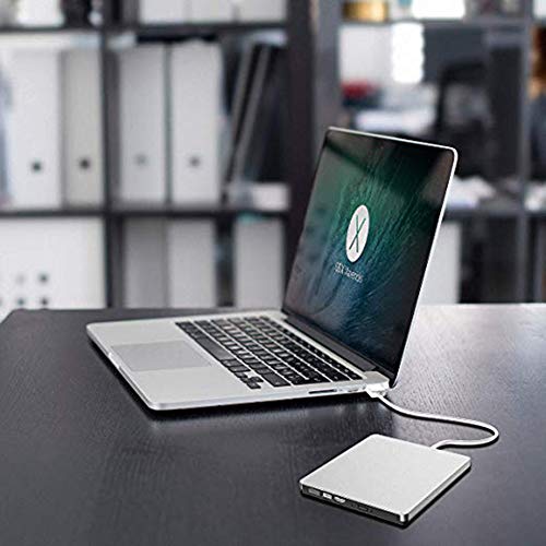 Snorain External CD/DVD Drive,USB 3.0 DVD +/-RW Superdrive CD Burner with High Speed Data Transfer Compatible for MacBook Laptop Desktop PC Windows10 /8/7 /XP Linux Mac OS (CD/DVD Drive)