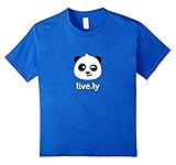 live.ly panda T-Shirt (Fitted Cut)