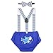 Baby Boy Shark Cake Smash Outfit 1st Birthday Bloomers Bowtie Adjustable Y Back Suspenders Strap Clip Costume Diaper Cover Clothes Set