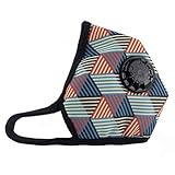 Muryobao Anti Pollution Mask Military Grade N99 Respirator Mask with Valve Replacement Filter Washable Cotton Anti Dust Mouth Mask for Men Women Blue and White