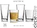 Circleware Huge Set of 16, 8-15.7 oz & 8-12.5 oz, Highball Tumbler Drinking Glasses and Whiskey Cups, Home & Kitchen Party Glassware for Water, Beer, Juice, Ice Tea, Bar Beverages, 8 8, Spectrum
