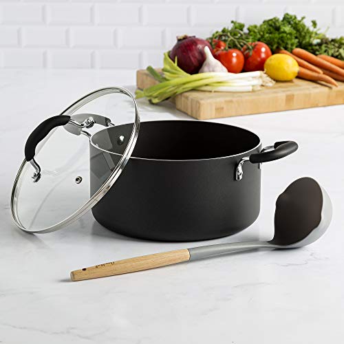Goodful Aluminum NonStick Dutch Oven With Tempered Glass Steam Vented