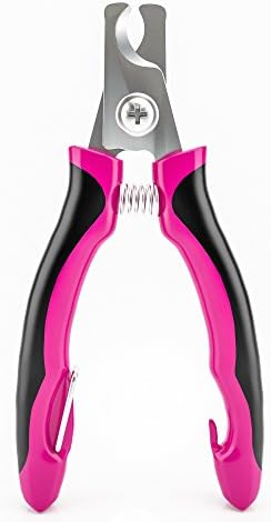 Cat Nail Clippers and Cat Claw Clippers - Dog Nail Clippers for Small Dogs and Cats - Sharp Angled Blades and Nail File to Smooth Out Nails