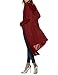 ACEVOG Women's Hooded Long Sleeve Solid Essential Draped Cascading Cardigan