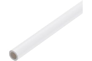 MECCANIXITY 1/4 Inch PVC Rigid Tube Round Pipe 4mm ID 6mm OD 9" Length White High Impact for Water Pipe, Crafts, Cable Sleeve